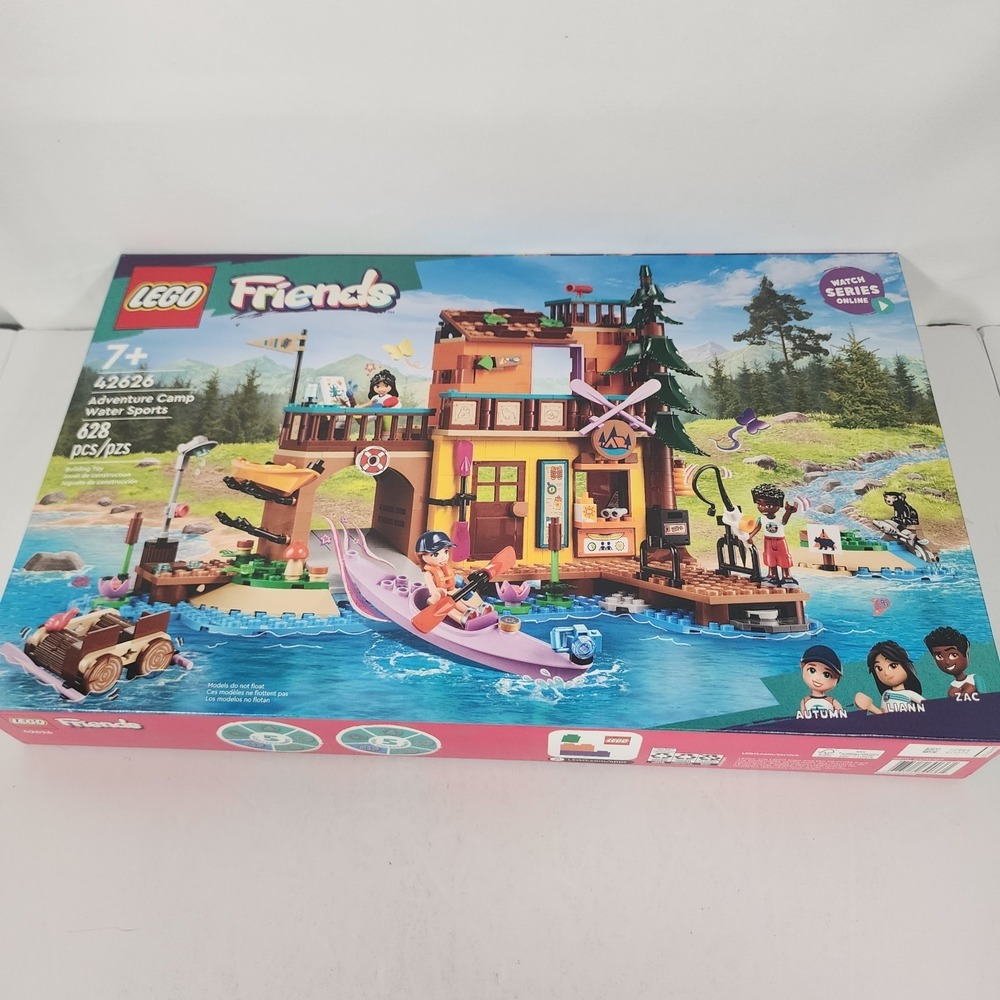 LEGO Friends 42626 Adventure Camp Water Sports Building Set 628 Piece NEW Sealed